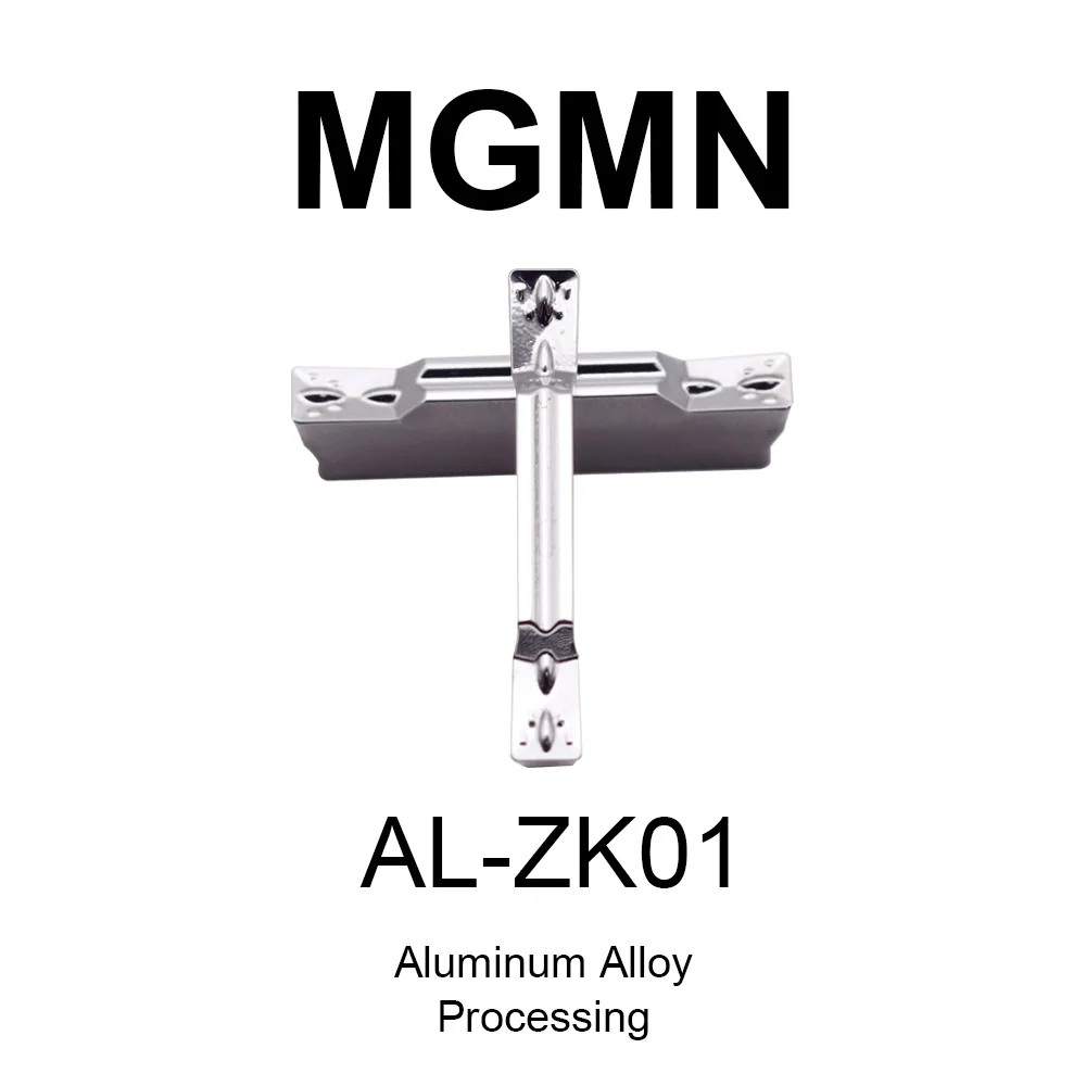 MZG 10pcs Aluminum MGMN150 MGMN200 MGMN250 MGMN300 MGMN400 MGMN500 Turning Tool Grooving Blade Lathe Carbide Inserts MGMN