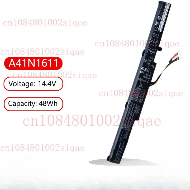

A41N1611 Laptop Battery For Asus Rog GL553VW GL553VD GL553VE-1B FZ53V ZX73V FX53VD ZX53V GL553VE GL553VW A41LK5H A41LP4Q FX53V