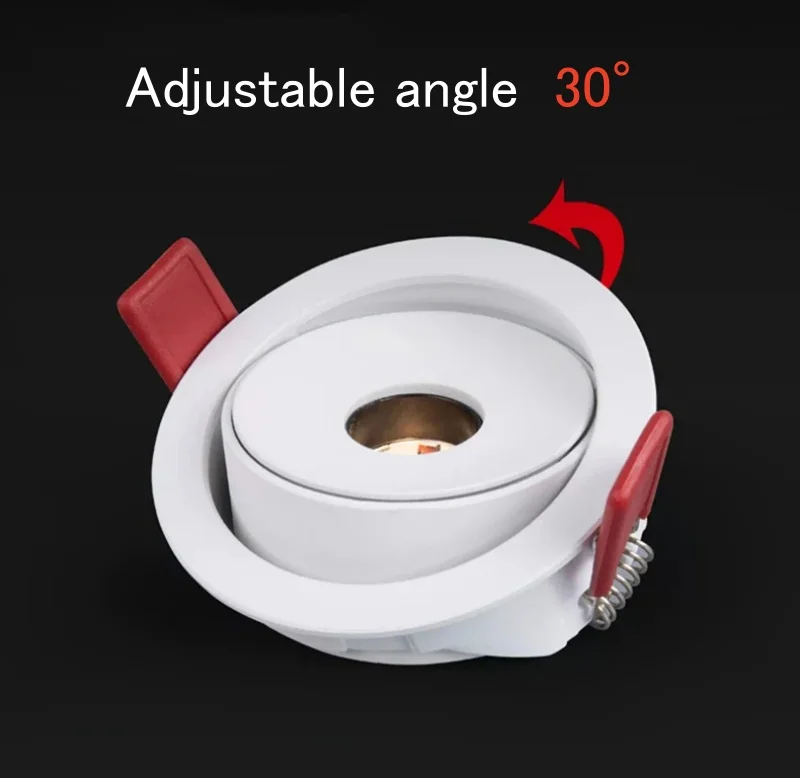 Focos Led ultrafinos, foco de ángulo de haz pequeño, foco de techo integrado de 3/8/15 grados para imagen del hogar, Mus