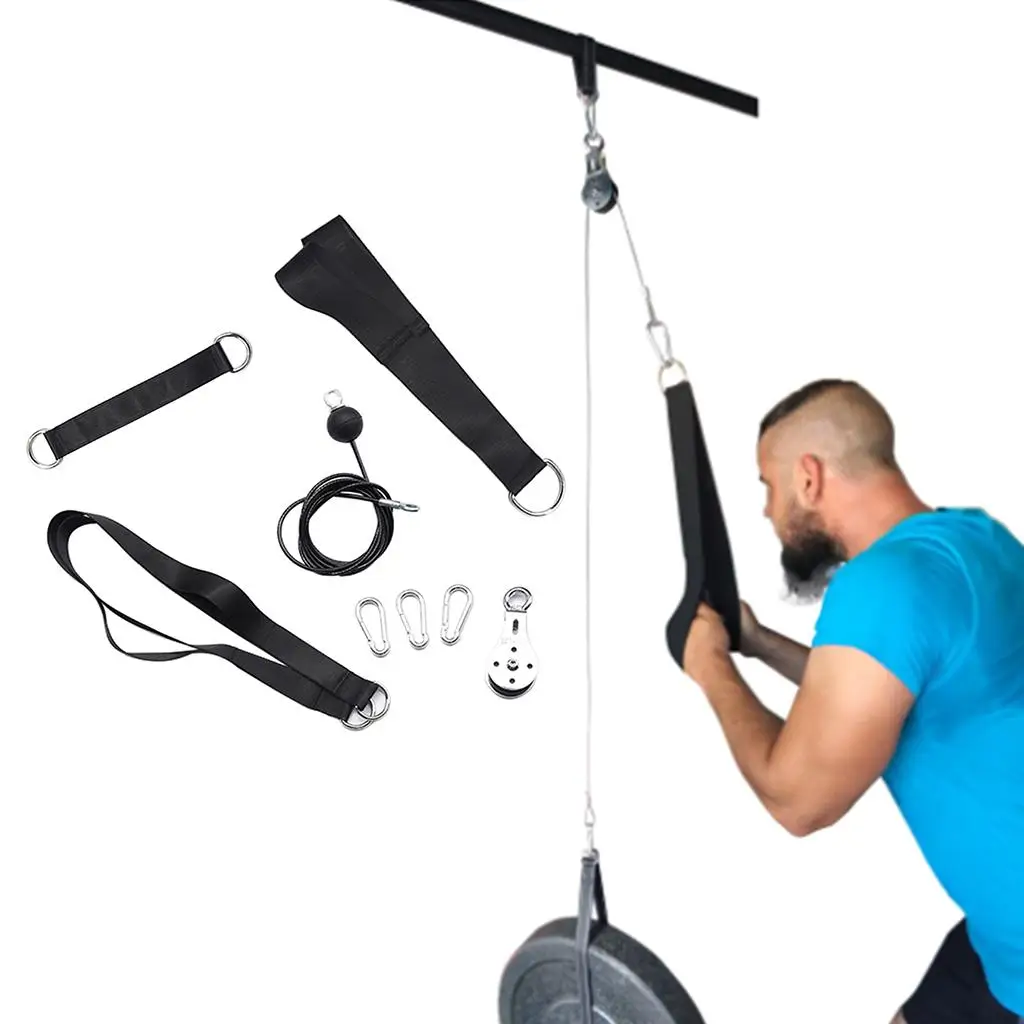 Fitness DIY Pulley Cable Machine System Attachment DIY Weigh Loading Pin Arms Forearm Strength Training Gym Workout Equipment