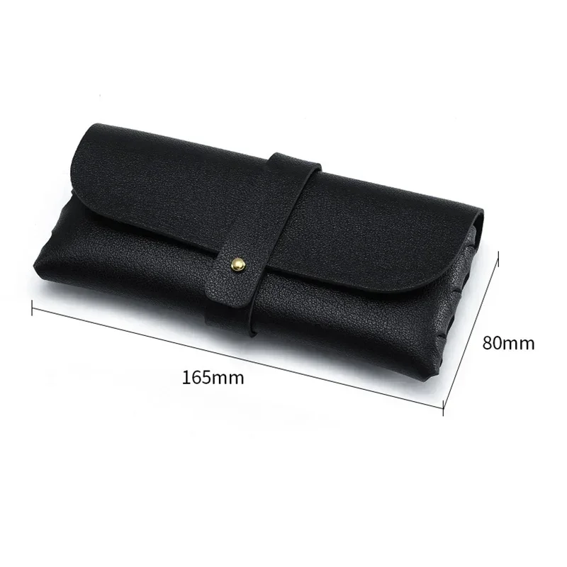 New Soft Pu Leather Glasses Bag Fashion Glasses Protective Case Women Men Simple Casual Sunglasses Boxes Eyewear Accessories