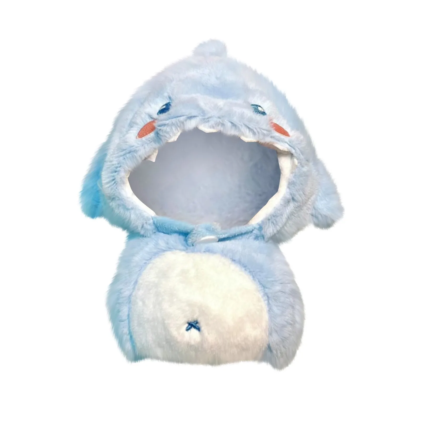 Mini ropa bonita para muñecas de peluche, solo atuendo, accesorios de ropa para muñecas Labubu de 17cm, conjunto de tiburón azul, regalos DIY para niños