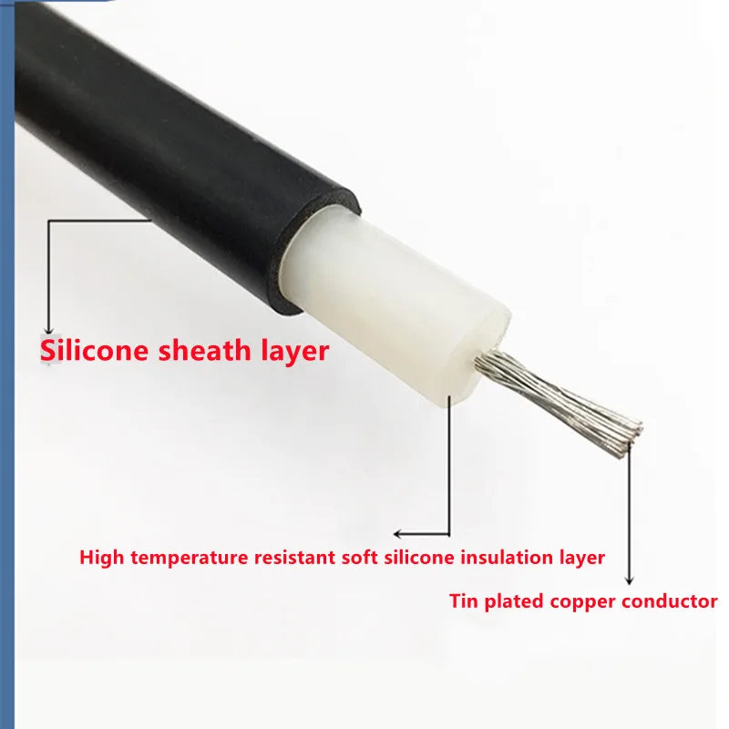 Double insulated silicone high-voltage cable wire anti-static 150/200KV 18 17 15 13awg high-voltage resistant car ignition wire