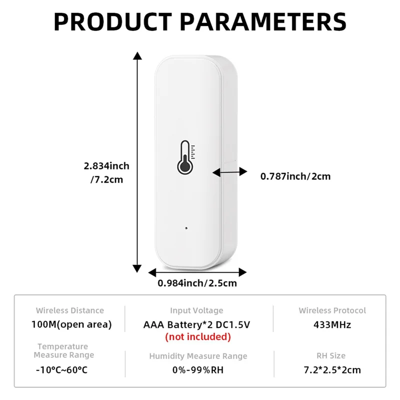 

ABUL-Wifi умный монитор температуры и влажности с сенсорным приложением, дистанционное управление, цифровой датчик температуры и влажности, голосовое управление