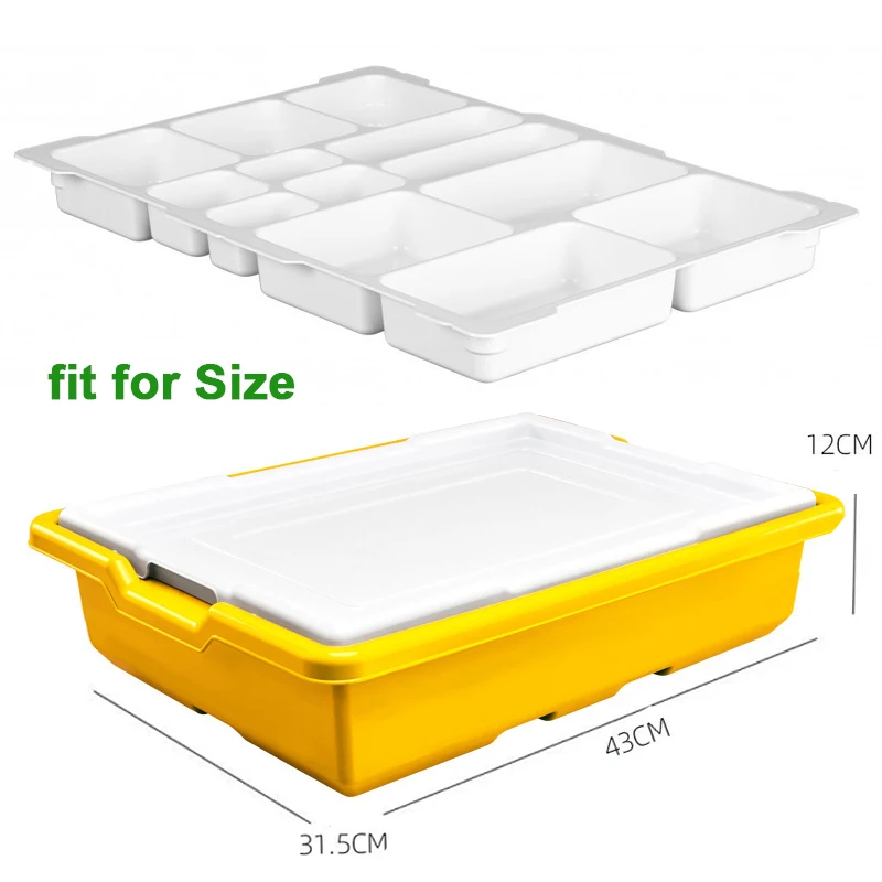 NEW Style Storage Bins Sorting Top Tray with 13 Cups fit for Dacta WeDo 2.0 45300 Building Block Parts Classification Bricks Toy