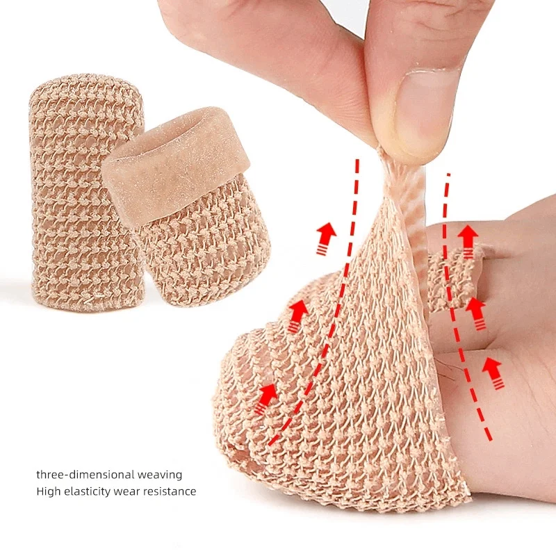 

1/2Pcs Mesh Feet Corrector Finger Corrector Insoles Nylon Gel Silicone Tube Bunion Toes Fingers Separator Divider Protector