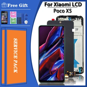 6.67 AMOLED עבור Xiaomi Poco X5 LCD עם מסך מגע דיגיטייזר התקן עבור POCO X5 22111317 חלקי חילוף למסך PG LCD