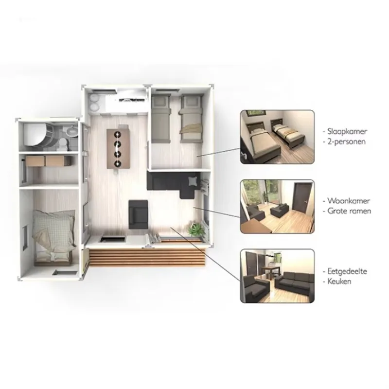 YG مصنع حاوية منزل جاهز المحمولة منزل صغير وحدات فيلا المنازل منزل صغير ضوء الصلب بيوت فيلا الجاهزة #2