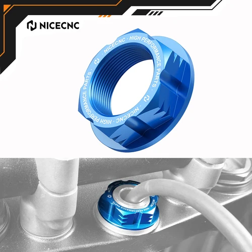 NICECNC M24xP1.0 tuerca de vástago de dirección para Yamaha YZ 250F YZ125 YZ250 YZ125X YZ250F YZ450F WR250F WR450F WR250FX YZ250X Accesorios