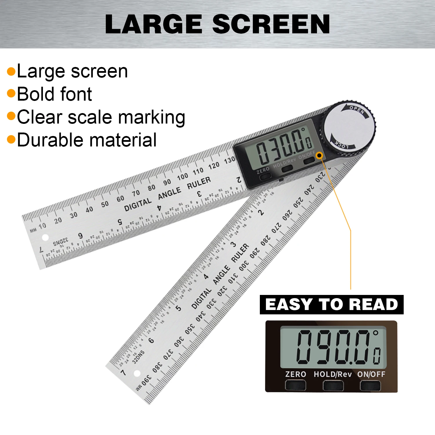 digit other measuring gauging tools angle measure digit stainless steel Electronic 360 Degree Protractor Digital angle ruler