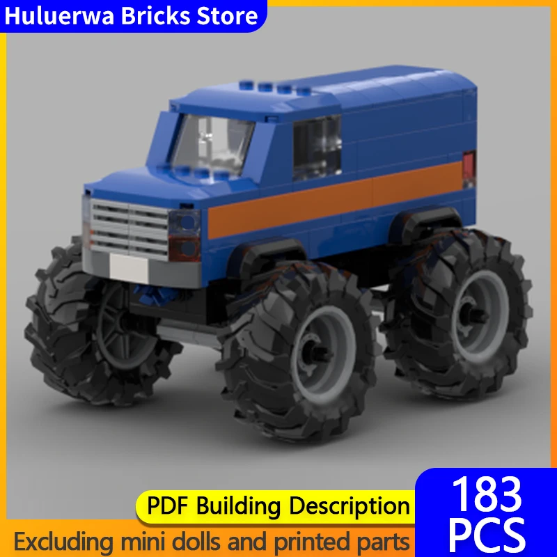 

City Car Model MOC Building Bricks Monster Large Pickup Truck Modular Technology Children Holiday Gifts Assemble Toys Suit