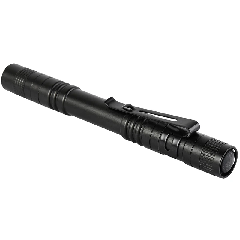 Pocketman Powerful Mini Flashlight LED Bright Mini Penlight Clip Pocket Lamp Light Portable Flashlight Torch Use AAA Bttery
