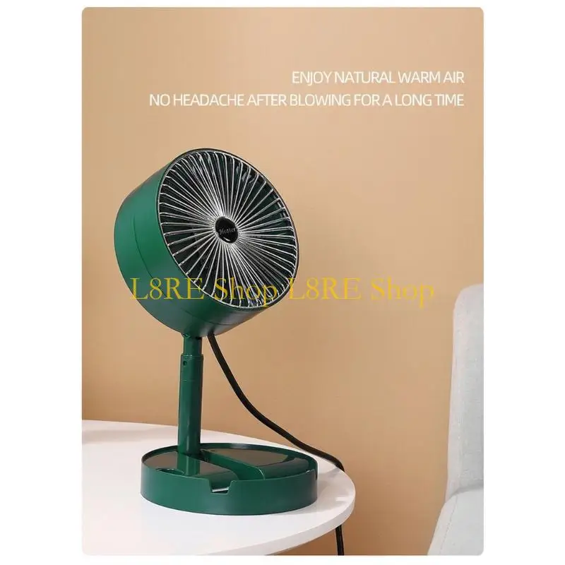 Calentador ventilador eléctrico l8re telescópico portátil calentador plegable calefacción rápida salón oficina pequeño