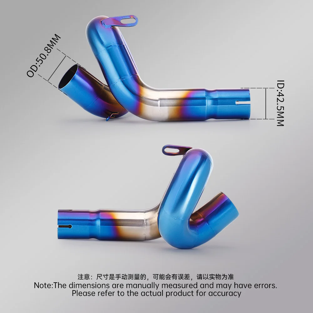 

Надеваемая труба среднего звена для QJMOTO SRK660 SRK 660 Roundabout Middle Connect 51 мм, глушитель выхлопа мотоцикла