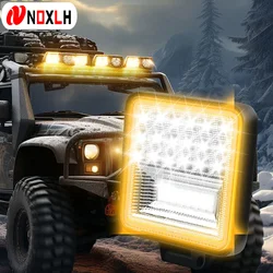 Lampada da lavoro a Led per auto quadrata lampada da lavoro fuoristrada 4 pollici 126W luce di guida per esterni luce Spot impermeabile per camion ATV 4WD 4x4