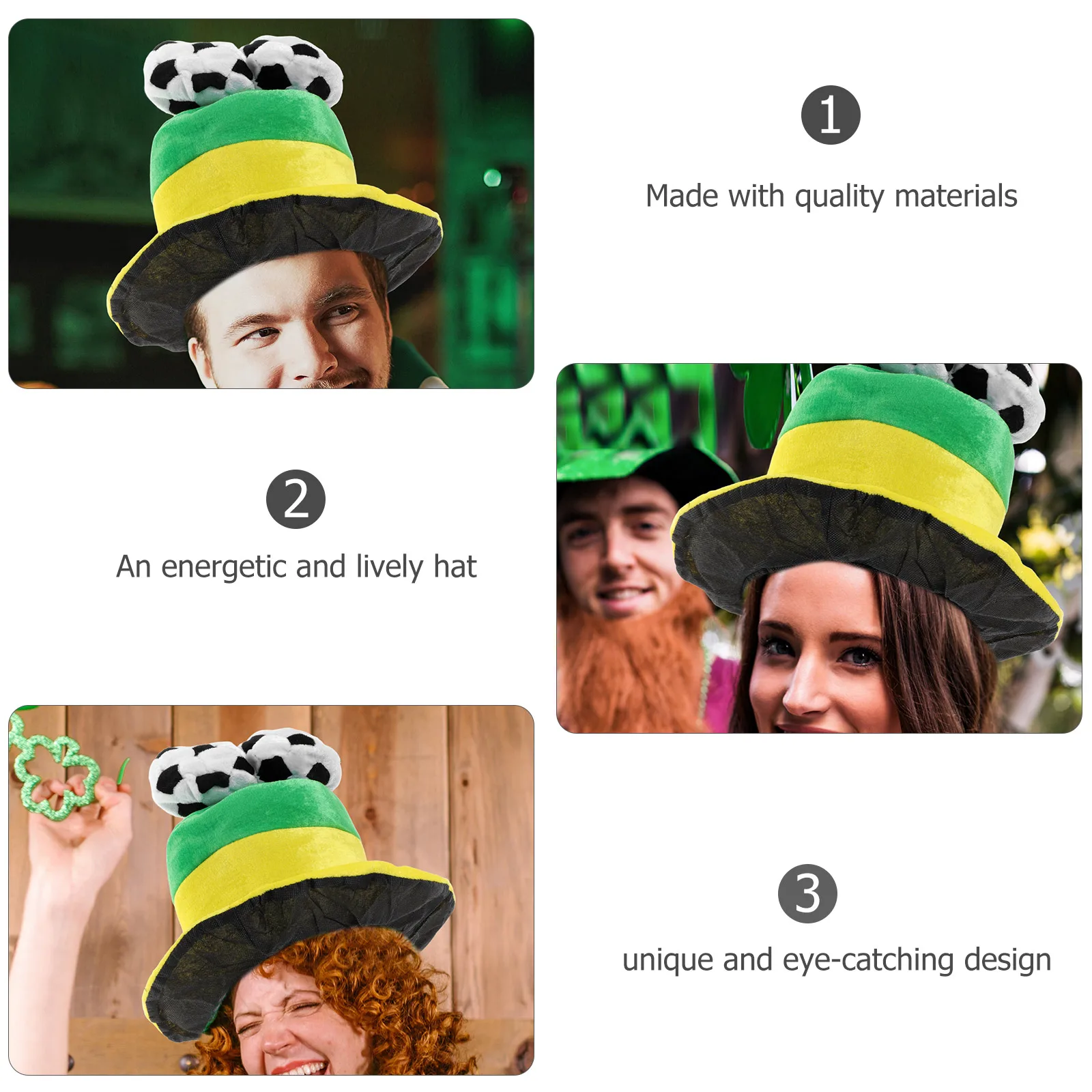 

Football Cap Party Hat Carnival Festive Competition Headdress Decoration Fabric