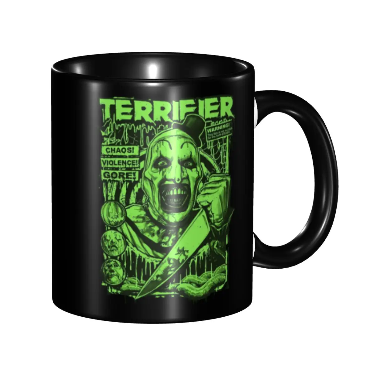 Terrifier Movie Poster Coffee Mug DIY Personalized Ceramic Milk Tea Mug