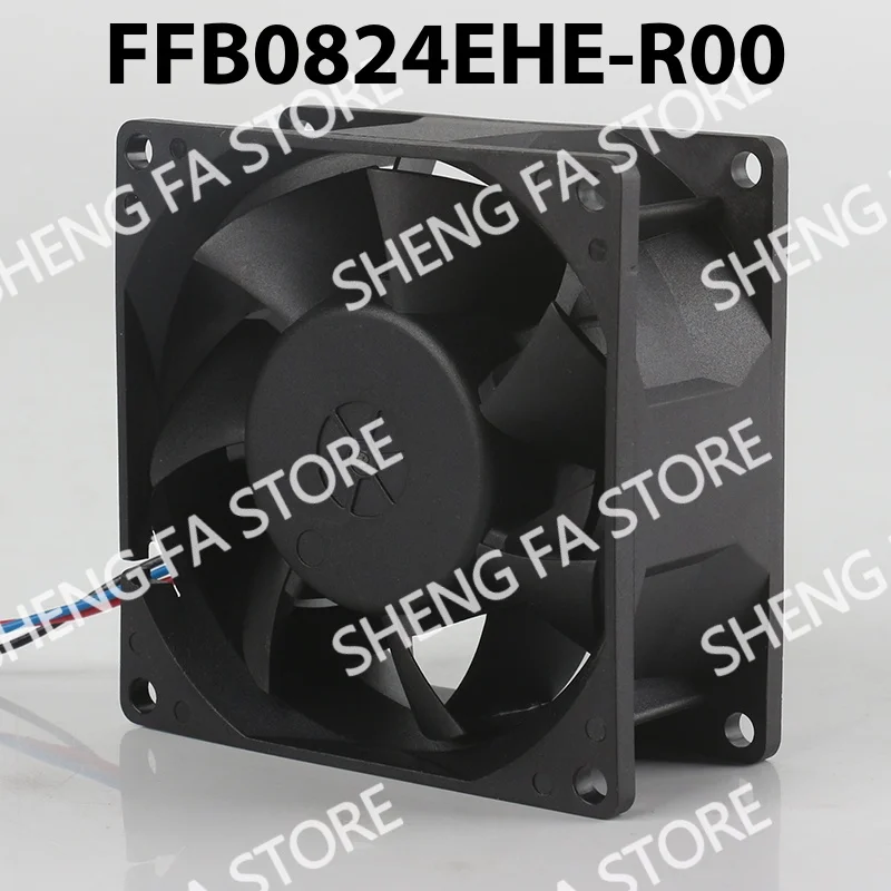 3-wire Delta 12V 48V DC 24V 0.75A Cooling fan AC EC 8038 80X80X38MM 8CM FFB0824EHE-R00 High air volume Alarm Frequency converter