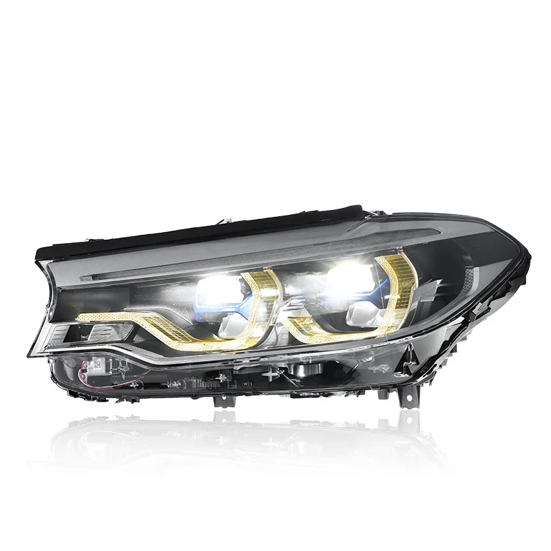 اكسسوارات السيارات رئيس مجموعة مصابيح 2018-2020 BMW 5 سلسلة G30 LED النهار تشغيل ضوء الديناميكي غاسل بدوره إشارة المصابيح الأمامية
