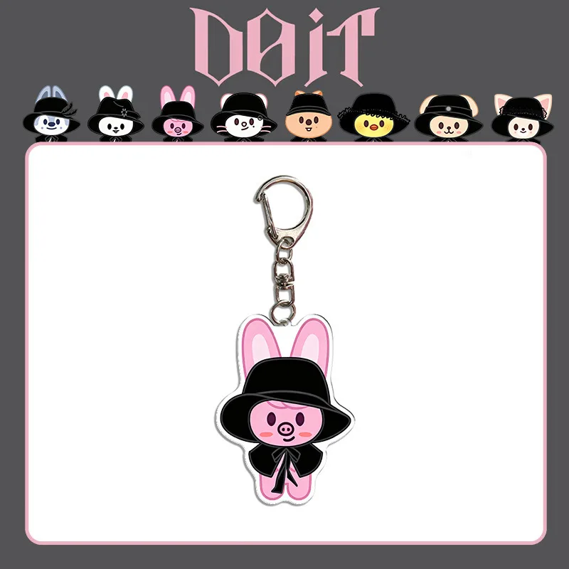 

SKZOO Брелок DO IT Flash Официальный периферийный идол Same K-pop Мультяшный двусторонний брелок Foxlny LeeBit Wolf Chan SKZ Fans