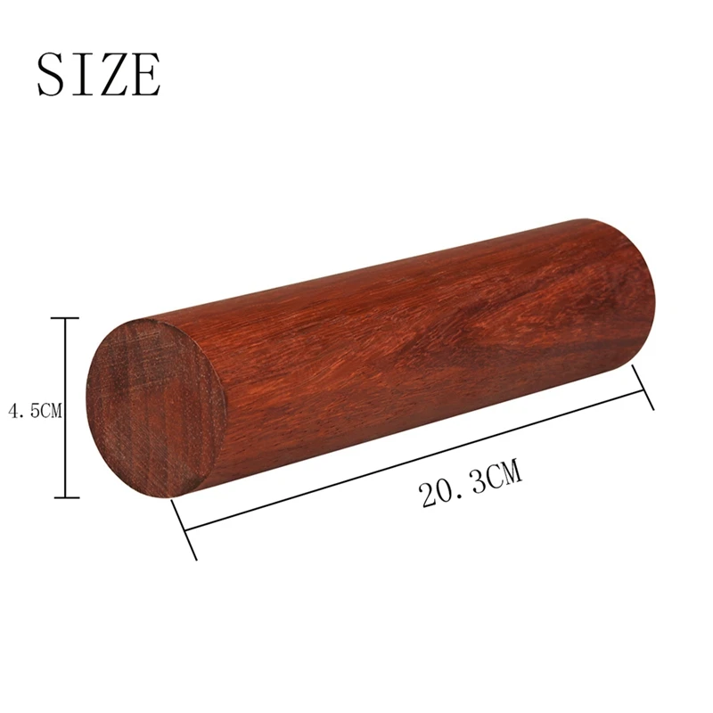 1 PCS Children's Enlightenment Early Education Toy Hand-Shaking Sand Bell Ring Red Wood Color