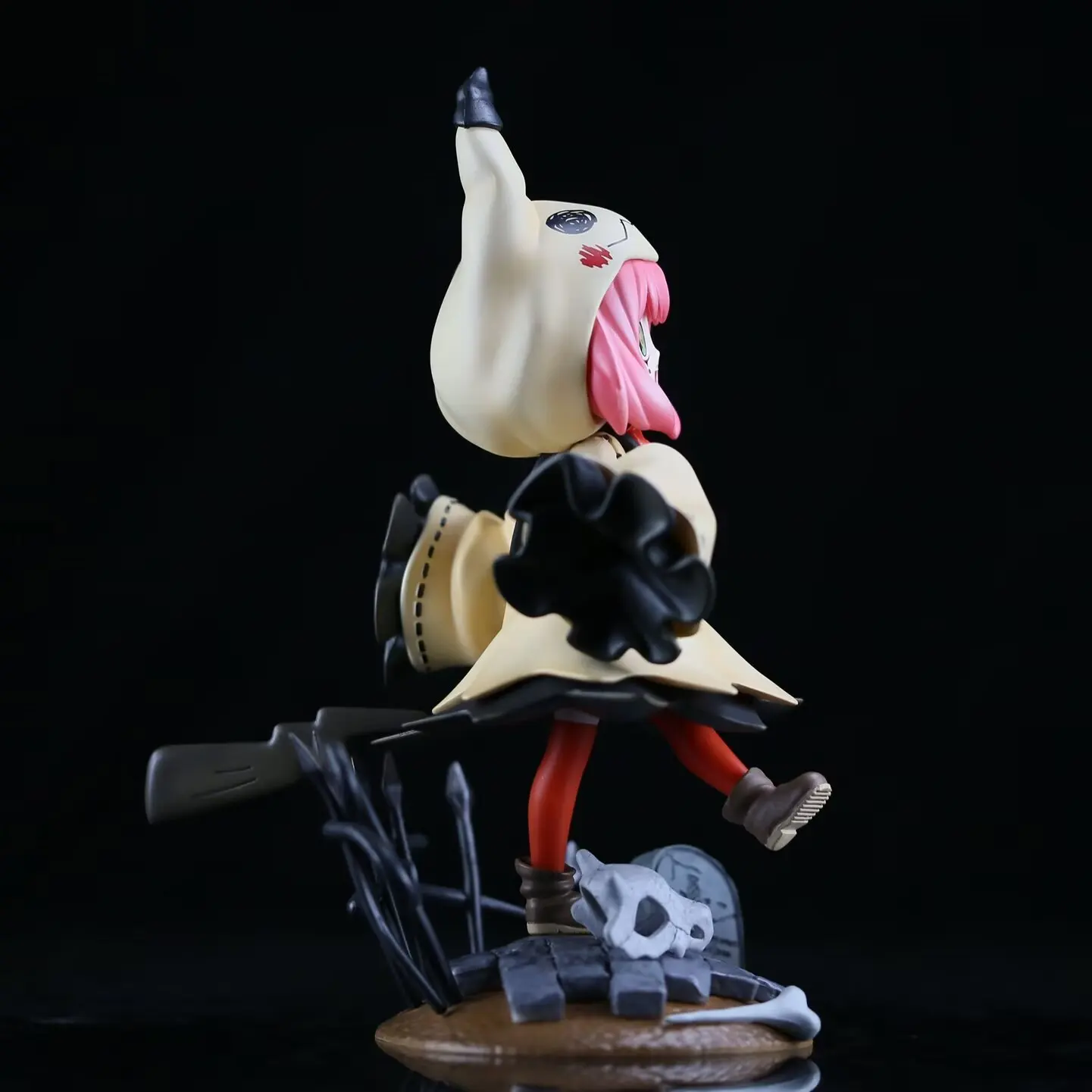 22 cm Spy x Familie Anime Anya Forger Action Figur Anya Cosplay Mimikyu Figur Sammlung Statue Modell Ornament Schreibtisch Spielzeug Geschenk – Detail 7