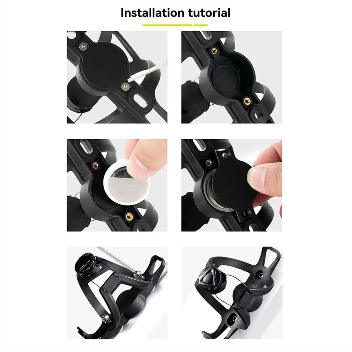 

Крепление для бутылки на велосипед AD10 с защитой от кражи, держатель для бутылки с водой, устойчивый к царапинам, для AirTag