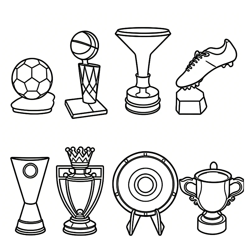 

Mini Creative Commemorative Trophy Ornaments Metal Trophy Football Lovers Collection Keychain Pendant Fan Souvenir