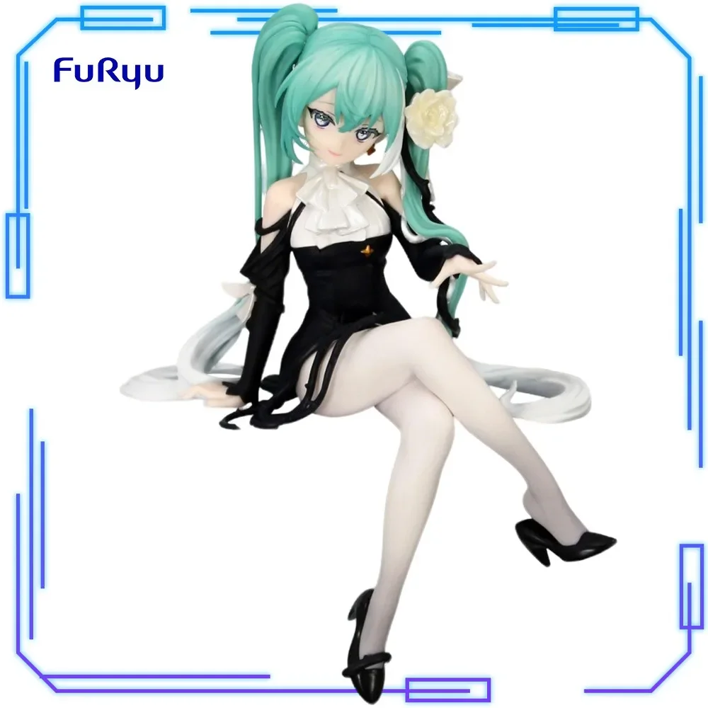 在庫あり-furyu-オリジナル本物の-vocaloid-初音ミクフラワーフェアリーホワイトローズ-14-センチヌードルストッパーフィギュアアニメモデルおもちゃギフト