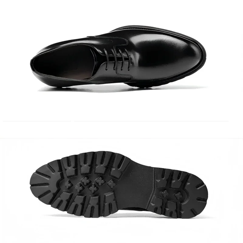 Fashionable and wear-resistant cowhide formal shoes, business leather Oxford shoes, high-quality high-end men's shoes