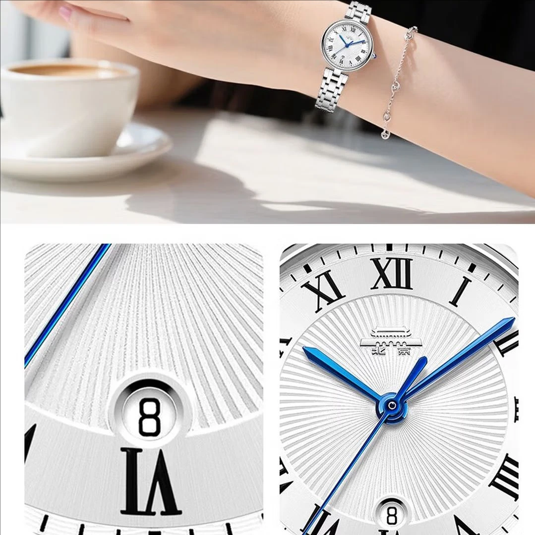 Beijing Classic Series Lucky Muse Watch 28mm Beijing Watch women's stainless steel watch luxury watch women business watch
