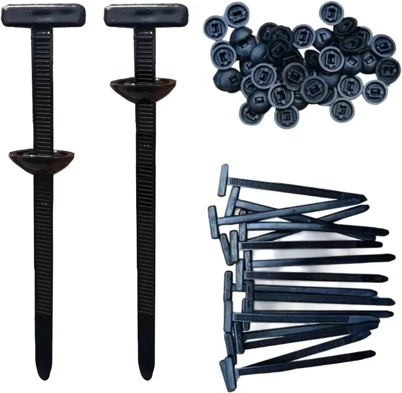 

10PCS Black Nylon Cable Ties Heavy Duty Zip Ties for Automotive Wiring Wire Harness Home Office Organization