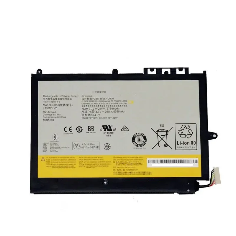 

7XINbox L13M2P22 L13N2P21 1ICP4/83/103-2 3.7V 6700mAh 25wh Laptop Battery For Lenovo MIIX2 10 Series