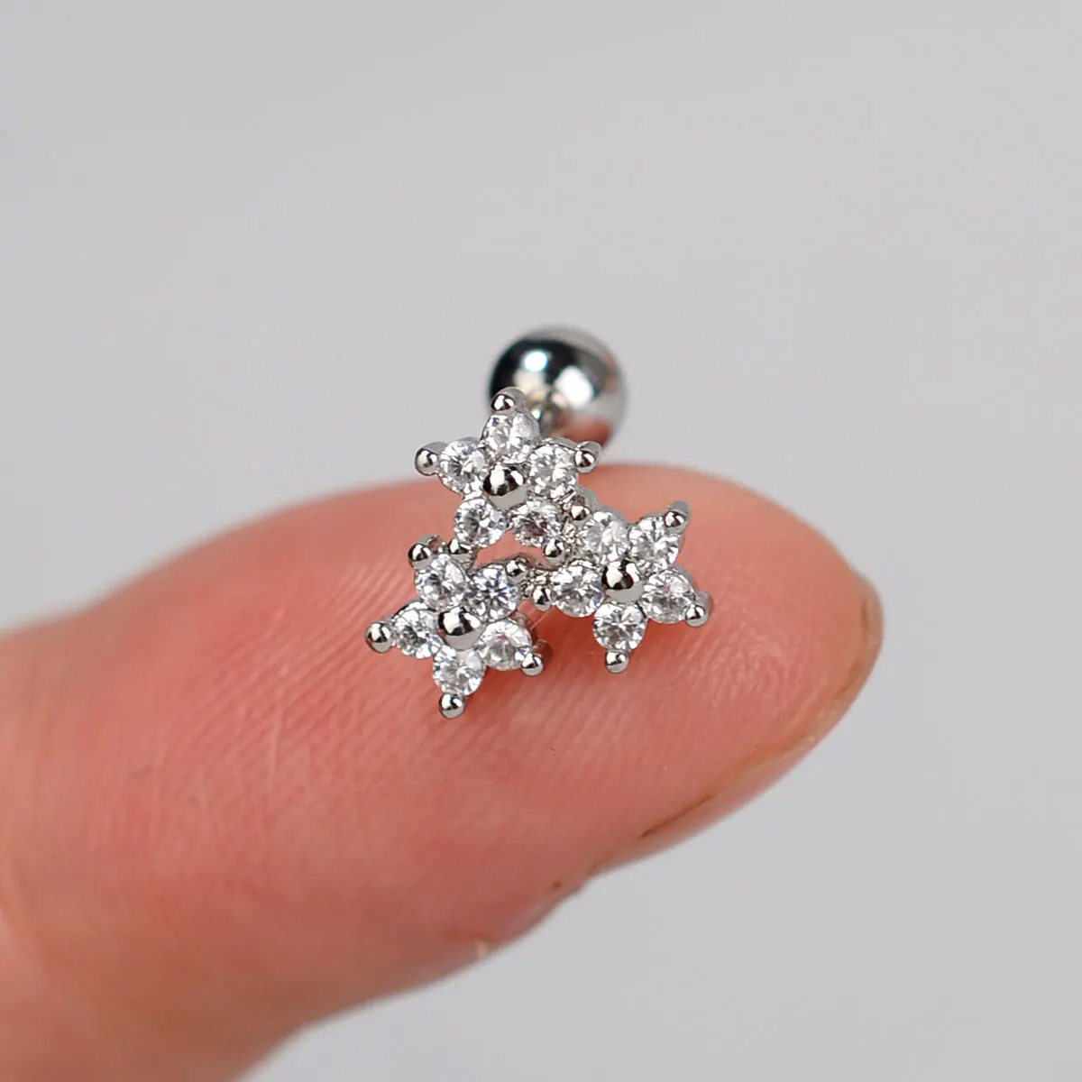 1pc Kristall cz Tragus Helix Piercing Ohr stecker Ohrring für Frauen Turm lappen Knorpel Schmetterling Blatt Blume Ohr Percing edlen Schmuck – Detail 33