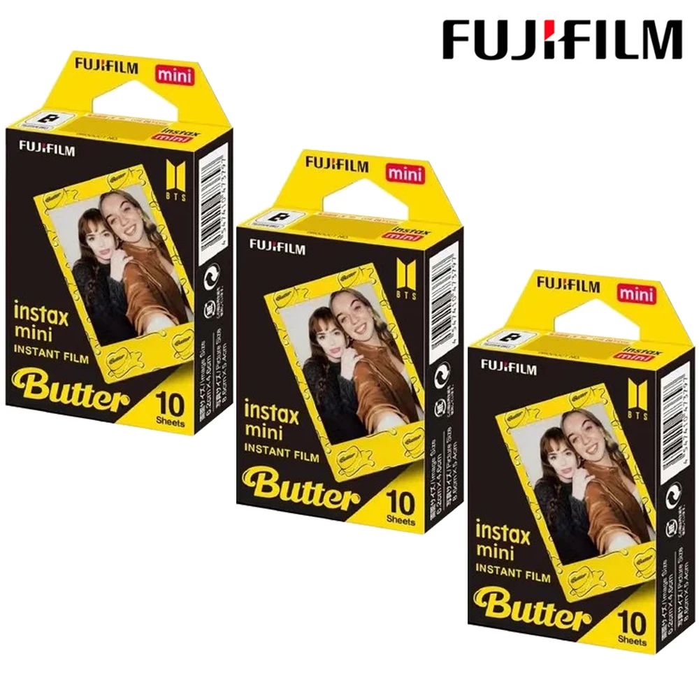 Fujifilm Instax Mini Film 10-100 Sheets Exposures Papers Color Design For Fuji Instax mini 12 Film Camera 11/40/9/8/7/70/90 Came