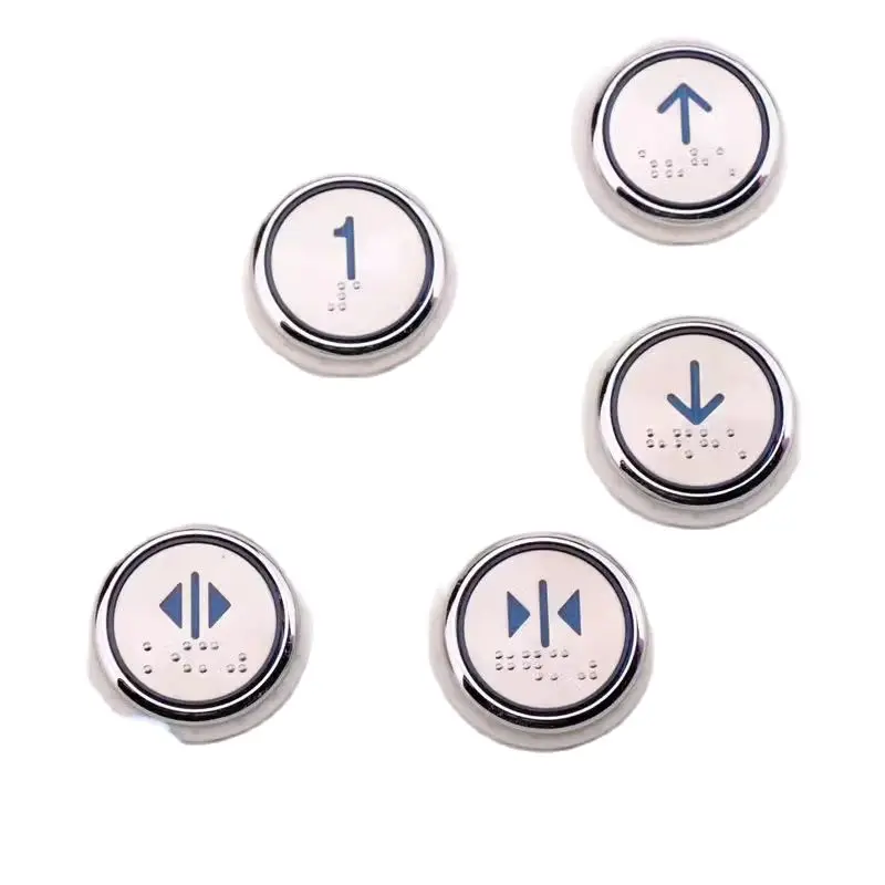 5pcs/lot Elevator Parts PB29 JY0001 Button PB-29 With Blind Text Lift Parts Accessories