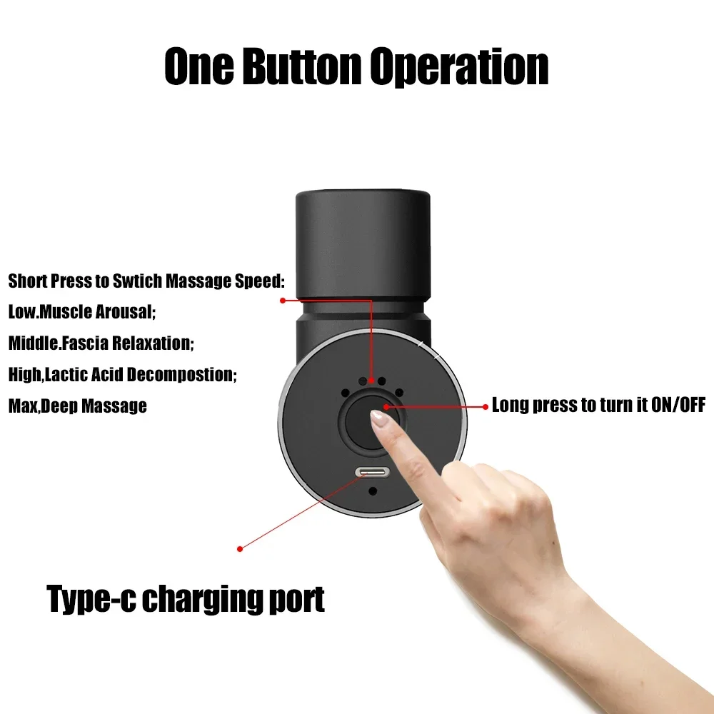 CROSSGUN – Mini pistolet électrique intelligent de Massage du cou, fréquence Variable, Relaxation du corps AI, Fitness, soulagement des douleurs musculaires