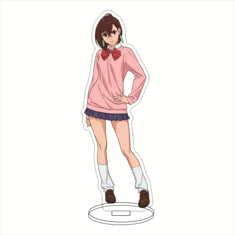 Llaveros con soporte acrílico de Anime DANDADAN, Airo Shiratori Momo Ayase, modelo de impresión, placa de pie, decoración de escritorio, juguete para regalo Otaku