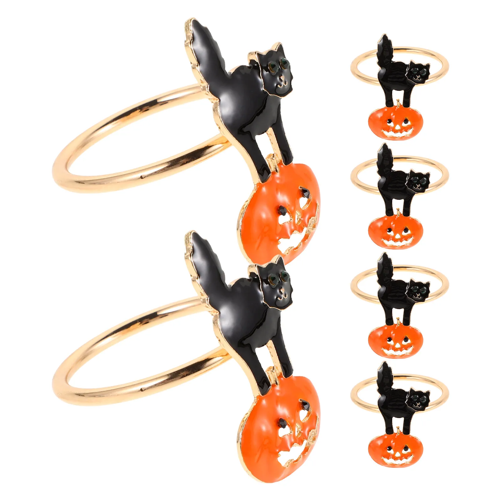 

6 шт. пряжка для салфеток, держатели для Хэллоуина, украшения для вечеринок для настольных пряжек, кронштейн