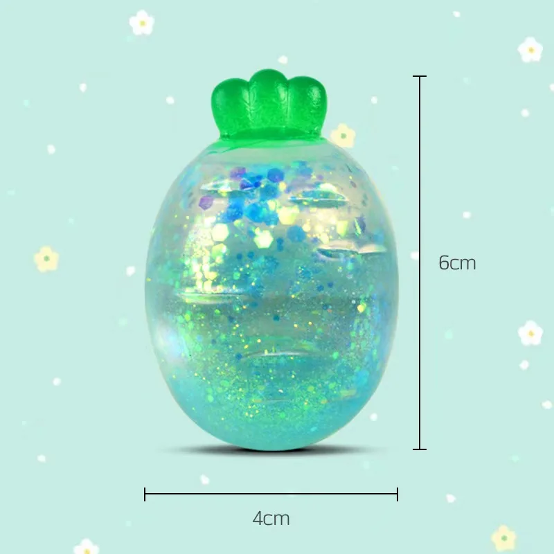 2023 Cute Aurora Malt Carrot Pinch Stress Ball Anti Stress Adult Stress Relief Sensory Antistress Toy Kawaii Kids Birthday Gift