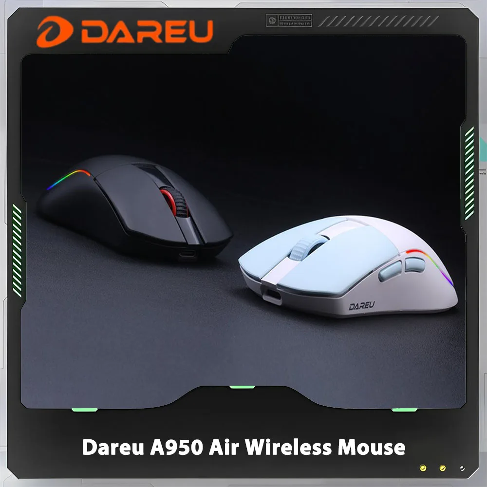 Dareu A950 Air Wireless Mouse Two mode Aim-750u 8k FPS Gaming Mouses Lightweight Office Customized Gaming Accessories Gift