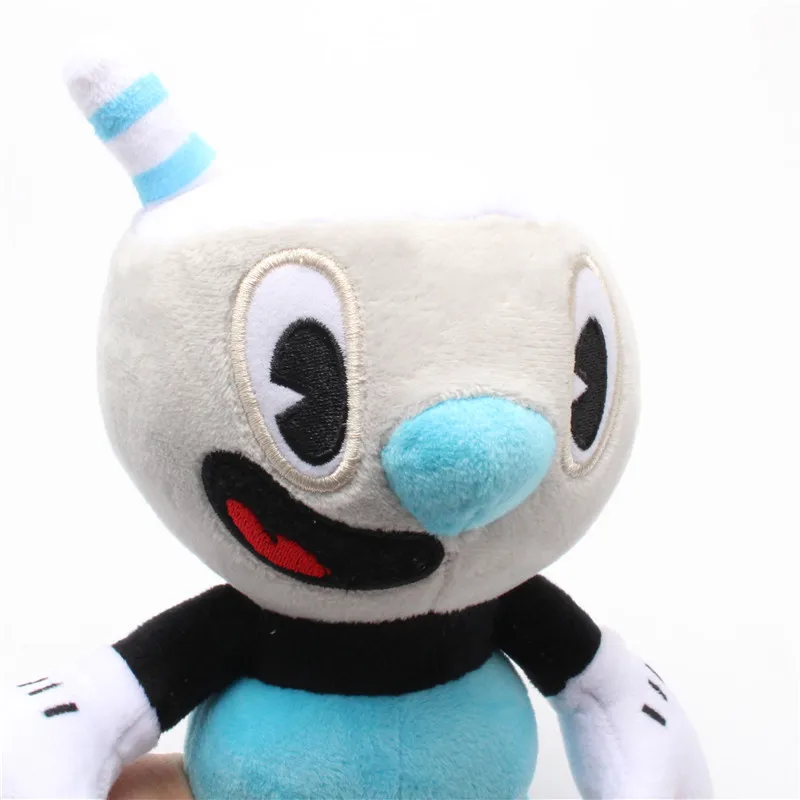 23CM Game Mugman Plush Doll Cartoon Cuphead Plushie Toys Soft Puphead Stuffed Toy For Kids Children Birthday Christmas Gifts