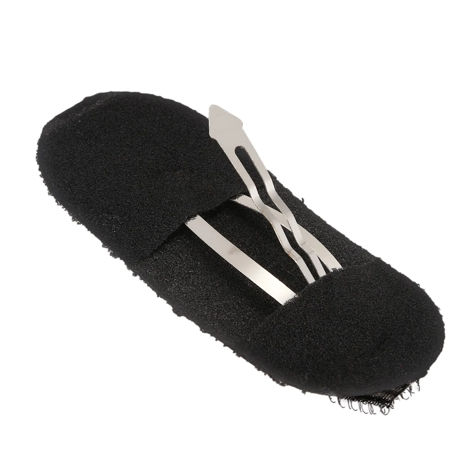 2 Pcs Black Sponge Hair Clip Volume Bumpit Padding Bun Updo