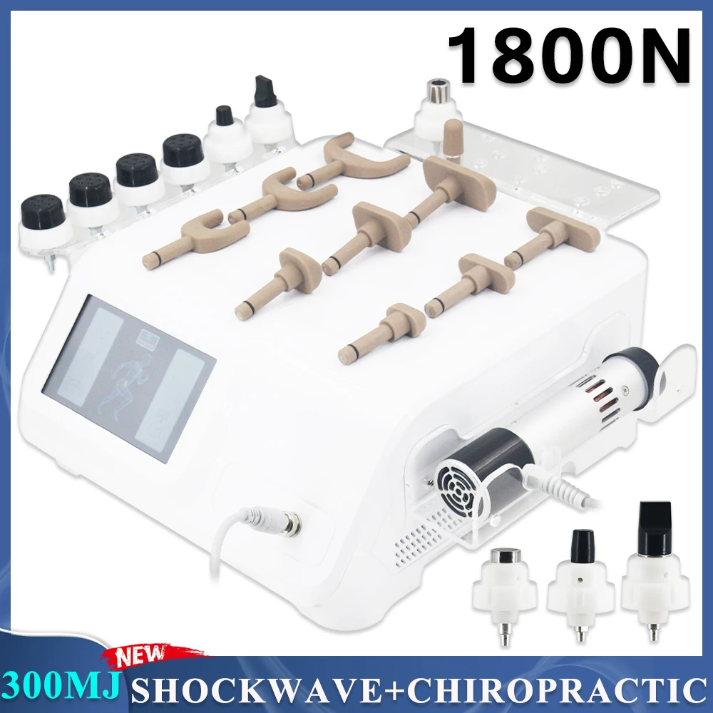 

Shockwave Therapy Machine 300MJ For ED Therapy And Chiropractic Correction Gun Relieves Body Pain Relaxation New 2 in 1 Massager