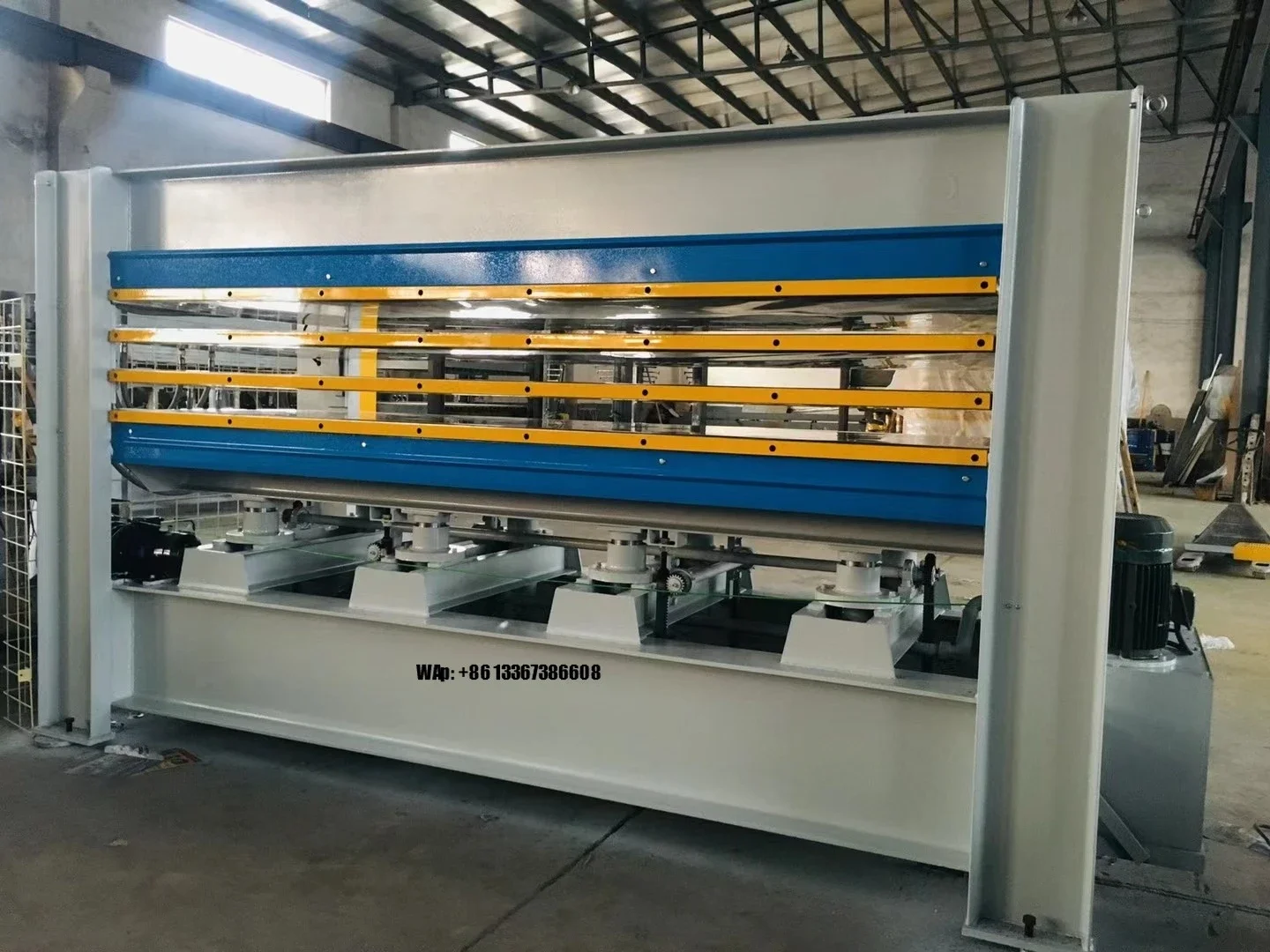Woodworking Machine Hot Press for Plywood PVC MDF Lamination on Doors Automatic Hydraulic Hot Press