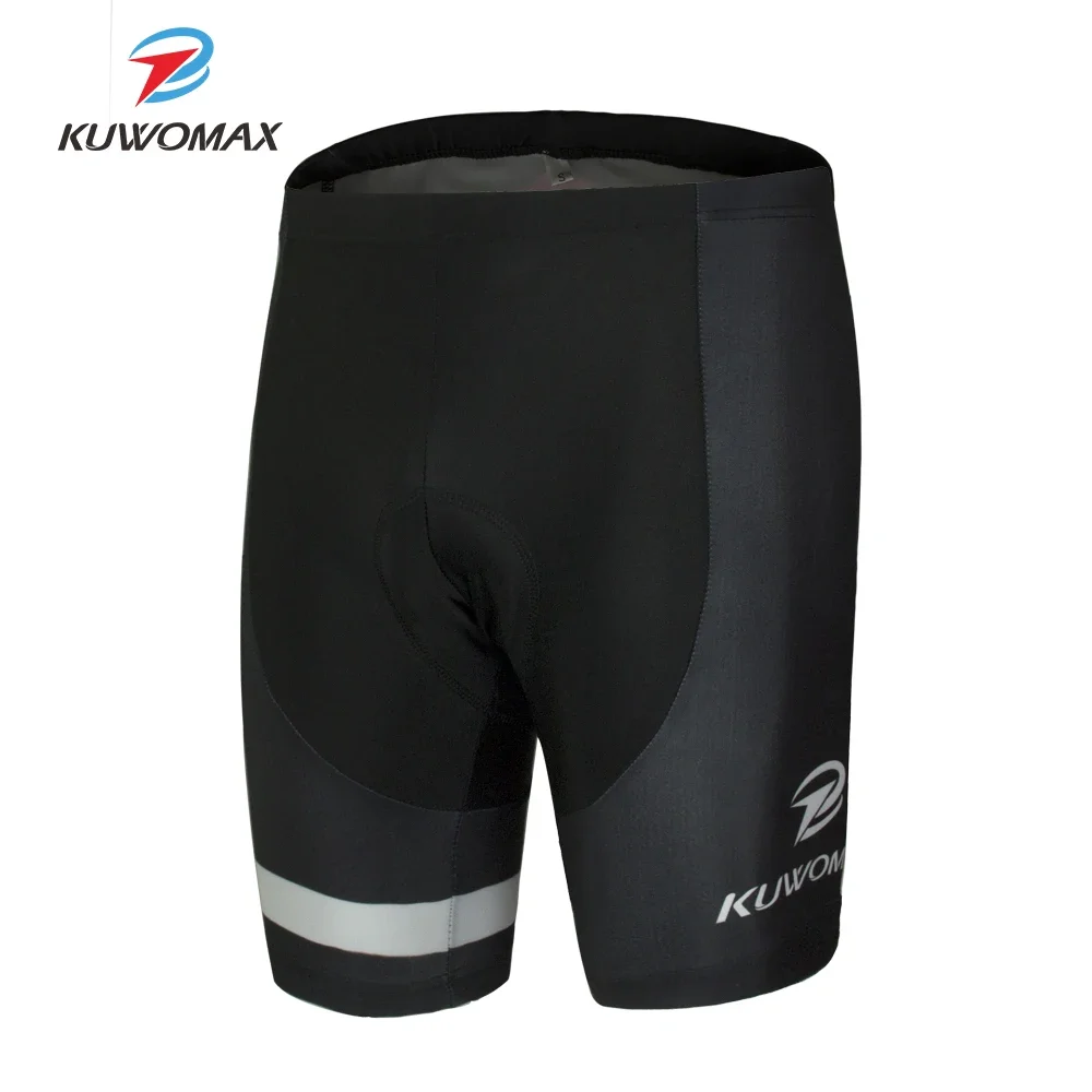 In Stock KUWOMAX Hot Sale Unisex Black Bicycle Cycling Comfortable Underwear Sponge Gel 3D Padded Bike Short Pants  Shor