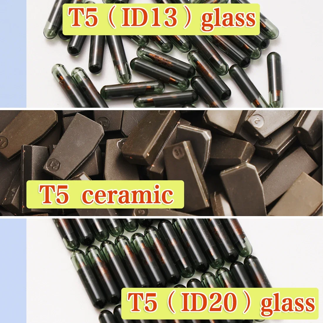 T5 ID20 ID13 Ceramic Glass Chip Transponder Chip Car Key Chip for Honda Remote Keys