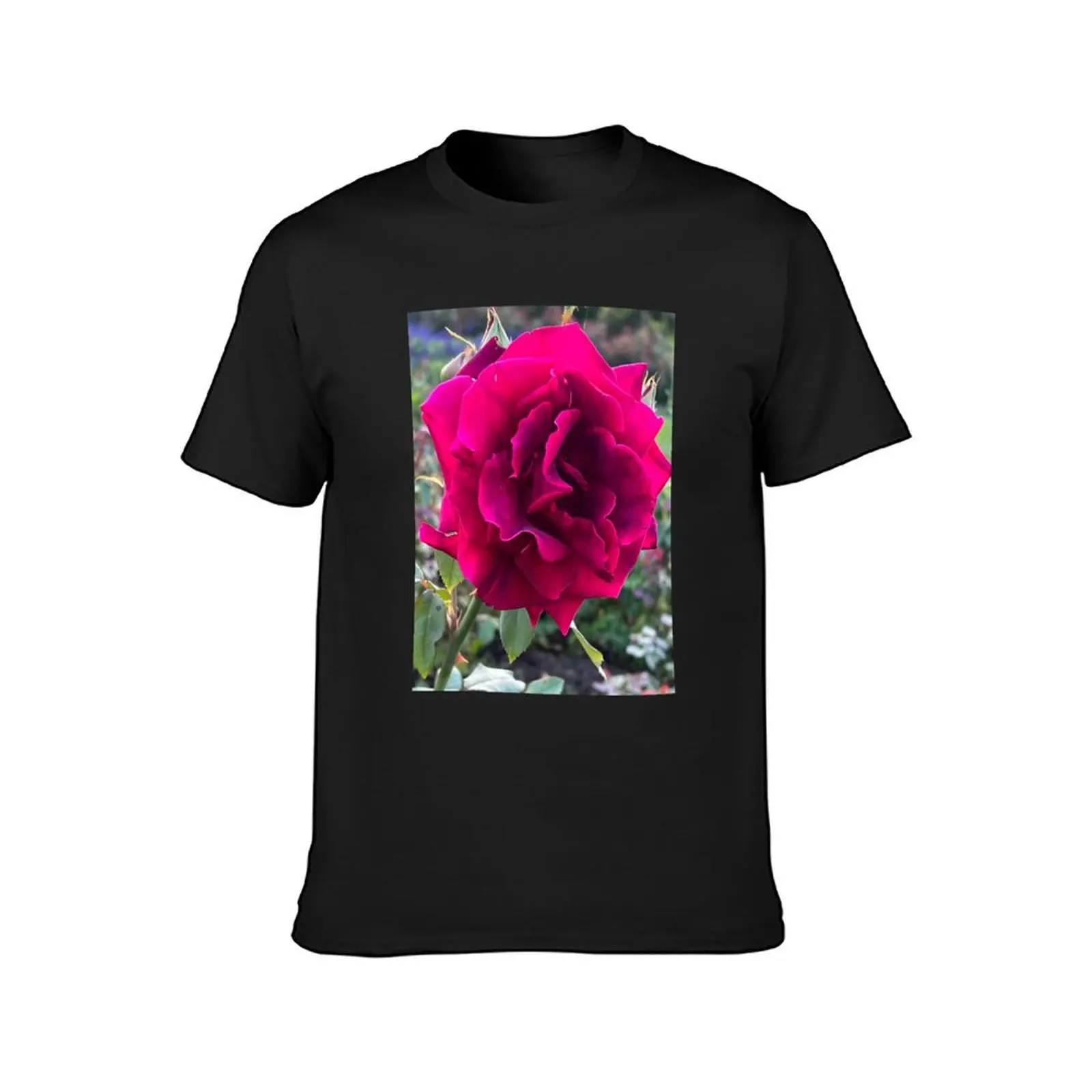 Pink Rose Flower T-Shirt oversizeds summer tops tees new edition men clothes