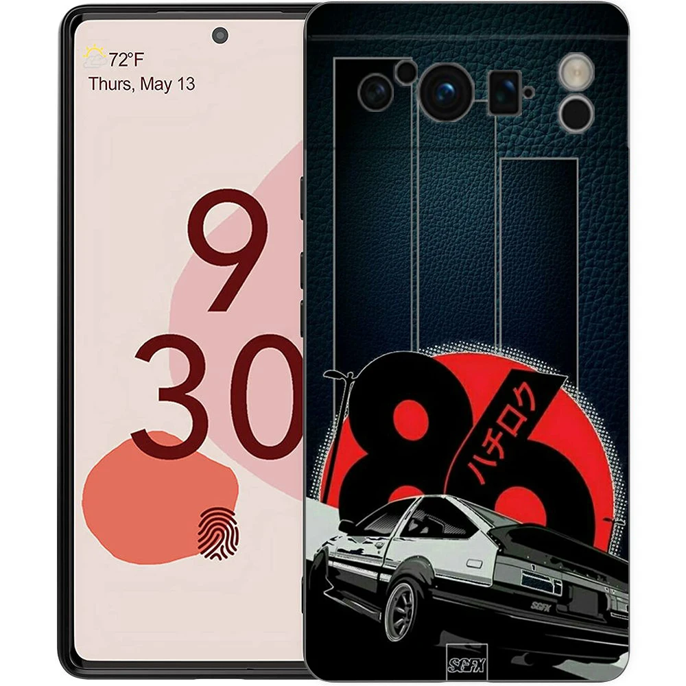 Initial D AE86 Phone Case Cover for Google Pixel 8 7 6 7A 6A Pro 5G Shockproof Silicone Soft 8 Pro 5G Shell Fundas Coque Capas