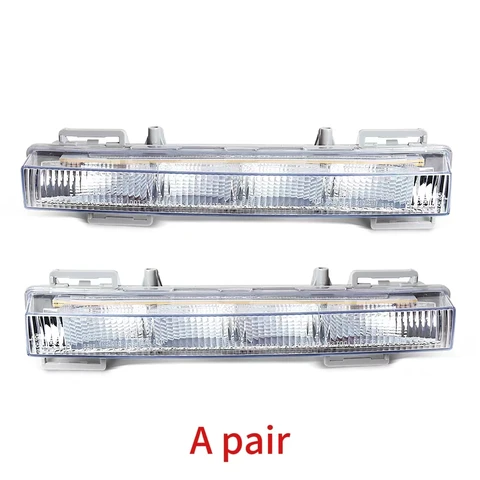 2 шт. дневные ходовые огни для Mercedes Benz W166 ML350 ML400 X204 GLK350 DRL фары противотуманные фары 2049065401 2049065501